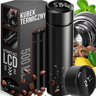 KUBEK TERMICZNY TERMOS NA KAWĘ HERBATĘ Z WYŚWIETLACZEM LED SZCZELNY 500ml