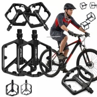 PEDAŁY ROWEROWE PLATFORMOWE ALUMINIOWE ULTRA LEKKIE CZARNE DSJ 4 ŁOŻYSKA