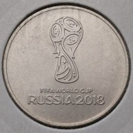 *ROSJA [0743] *25 rubli 2018 Federacja Rosyjska *Mundial Rosja 2018 - logo