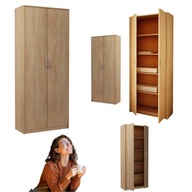 SZAFA DO PRZEDPOKOJU DUZA SZAFA DO GARDEROBY ZAMYKANA DAB POLKA NA KSIAZKI