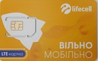 Lifecell UA Starter Karta SIM roaming UE, Anglia, Turcja, Norwegia