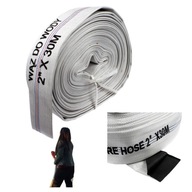 WĄŻ STRAŻACKI PARCIANY DO WODY POMPY SZAMBA OGRODU GUMOWANY 30M PORZĄDNY