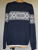 # Świetny granatowy 30% wełna - MANCINI - L #