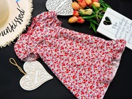 By Cadeau - letnia sukienka falbanki , kwiaty r 92