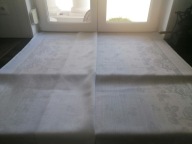 LNIANY ZJAWISKOWY STARUSZEK OBRUS ADAMASZEK USŁANY RÓŻAMI 158 x 236 F