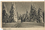 WISŁA W ZIMIE - POCZTÓWKA - 1949