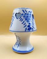 Lampka nocna świetna porcelanowa - świecznik - sygnowana - na tealight
