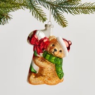 Bombka miś szklana misio Home&You misiek świąteczna laska cukrowa dzieci