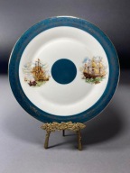 GALEON STATEK OKRĘT PATERA POZŁACANA 22 KARAT #205