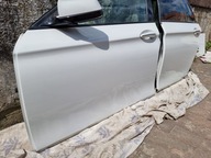 DRZWI LEWA STRONA KOMPLET BMW 5 F11 BIAŁE A300 ALPINWEISS W KOLOR