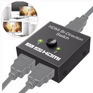 Switch HDMI 2.0 2x1 Splitter 1x2 Rozdzielacz Dwukierunkowy 4K/60Hz 3D