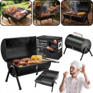 GRILL WĘGLOWY STAZER TURYSTYCZNY OGRODOWY KEMPINGOWY PRZENOSNY BECZKA