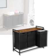 KOSZ WOLNOSTOJĄCY NA PRANIE LOFTINSPIRED 160L BEŻOWY, CZARNY