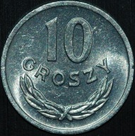 10 groszy 1966 - około menniczy egzemplarz