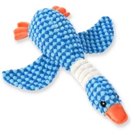 Zabawka dla Psa Niebieska KACZKA Wytrzymała Gryzak do Zabawy z Piszczałką