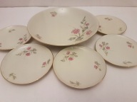 STARE TALERZYKI KONFITURÓWKI 5+1 PORCELANOWE ANGIELSKIE