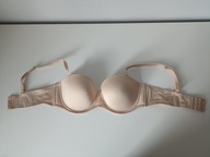 Śliczny biustonosz beżowy z fiszbiną UK 40B EUR 90B