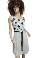 NEXT SUKIENKA ELEGANCKA PLISOWANA z kamieniami 36