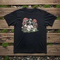 T-shirt Koszulka z jamnikiem i muchomorami, szkielet.