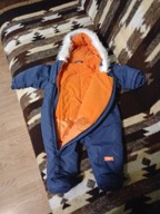 GRANATOWY KOMBINEZON NIEMOWLĘCY ROZ 68