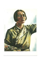 Pocztówka - Charley Toorop, Autoportret z pędzlami ...