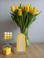 Świeca sojowa wolnostojąca żółta