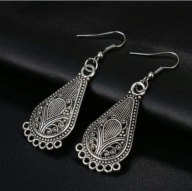 Kolczyki vintage boho goth etniczne celtyckie rock Handmade PL K309