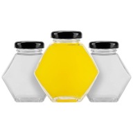 12X HEKSAGON SŁOIK OZDOBNY 100ML DŻEM PRZYPRAWY