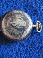 NIELLO Antyk Medalowy Zegarek kieszonkowy 55mm