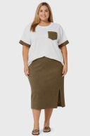 KOMPLET SPÓDNICA +BLUZKA BIG SIZE 54/56
