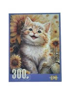 PUZZLE 300 ELEMENTÓW KOTEK W SŁONECZNIKACH 8+