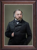 Obraz Michał Glinka portret w drewnianej ramie ze szkłem