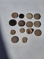 Monety różne i ciekawe srebrne- 14 szt