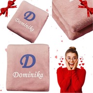 KOC Z PERSONALIZOWANYM HAFTEM PREZENT NA WALENTYNKI DLA NIEJ RÓŻOWY