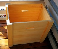 Skrzynka na drewno, pojemnik na owoce, donica, osłonka.