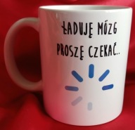 Kubek handmade z humorystycznym napisem