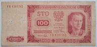 Banknot PRL 100 zł 1948 rok SERIA: FB