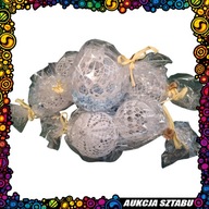 Komplet koronkowych bombek