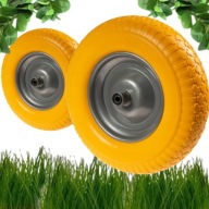 KOŁO DO TACZKI PEŁNE 4.00-8 PRO MOCNE BEZDĘTKOWE NIEPRZEBIJALNE WYTRZYMAŁE