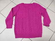 Sweterek damski w warkocze, rozm. ok. 38