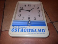 OSTROMECKO WODY MINERALNE ZEGAR Z REKLAMĄ