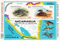 Nikaragua 1980 ** cena 33,90 zł kat.30€ - IO Moskwa, żółwie