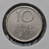 *SZWECJA [0072]*10 ore 1971 (SVERIGE) Król Gustaw VI Adolf Korona, Monogram