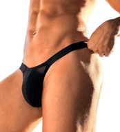 Prześwitujące stringi męskie z drobnej siateczki M