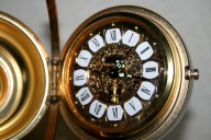 UNIKAT ANTYK ZEGAR POZYTYWKA GLOBUS VINTAGE HOME DECO ART KOLEKCJONERSKI