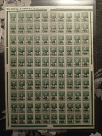 NIEMCY - OKUPACJA ŁOTWY 1941 Mi 4 ** - czysty - ARKUSZ - 400 Euro ++++