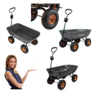 WÓZEK OGRODOWY TRANSPORTOWY TACZKA OGRODOWA BUDOWLANA