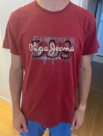 T shirt koszulka pepe jeans M czerwona lato