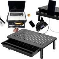 REGULOWANA PODSTAWKA POD MONITOR/LAPTOP Z SZUFLADĄ NANKIN