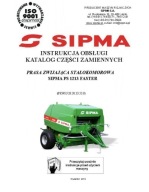 SIPMA PS 1213 Faster - instrukcja obsługi, katalog części prasy (2013)